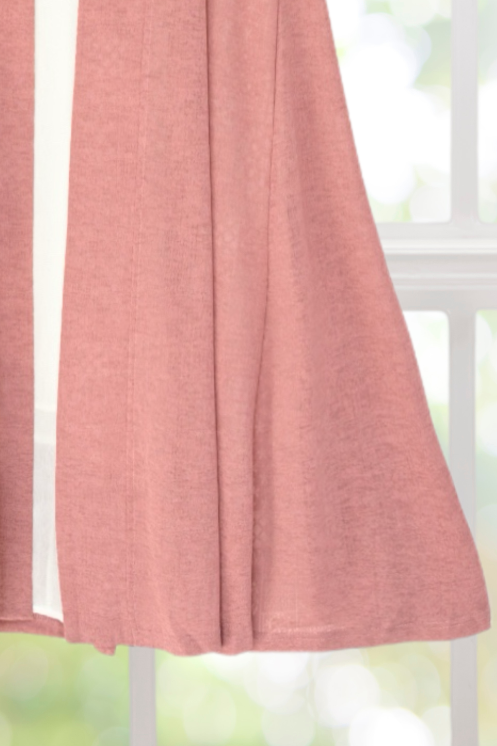 Arabella White Dress with Pink Cardigan Set